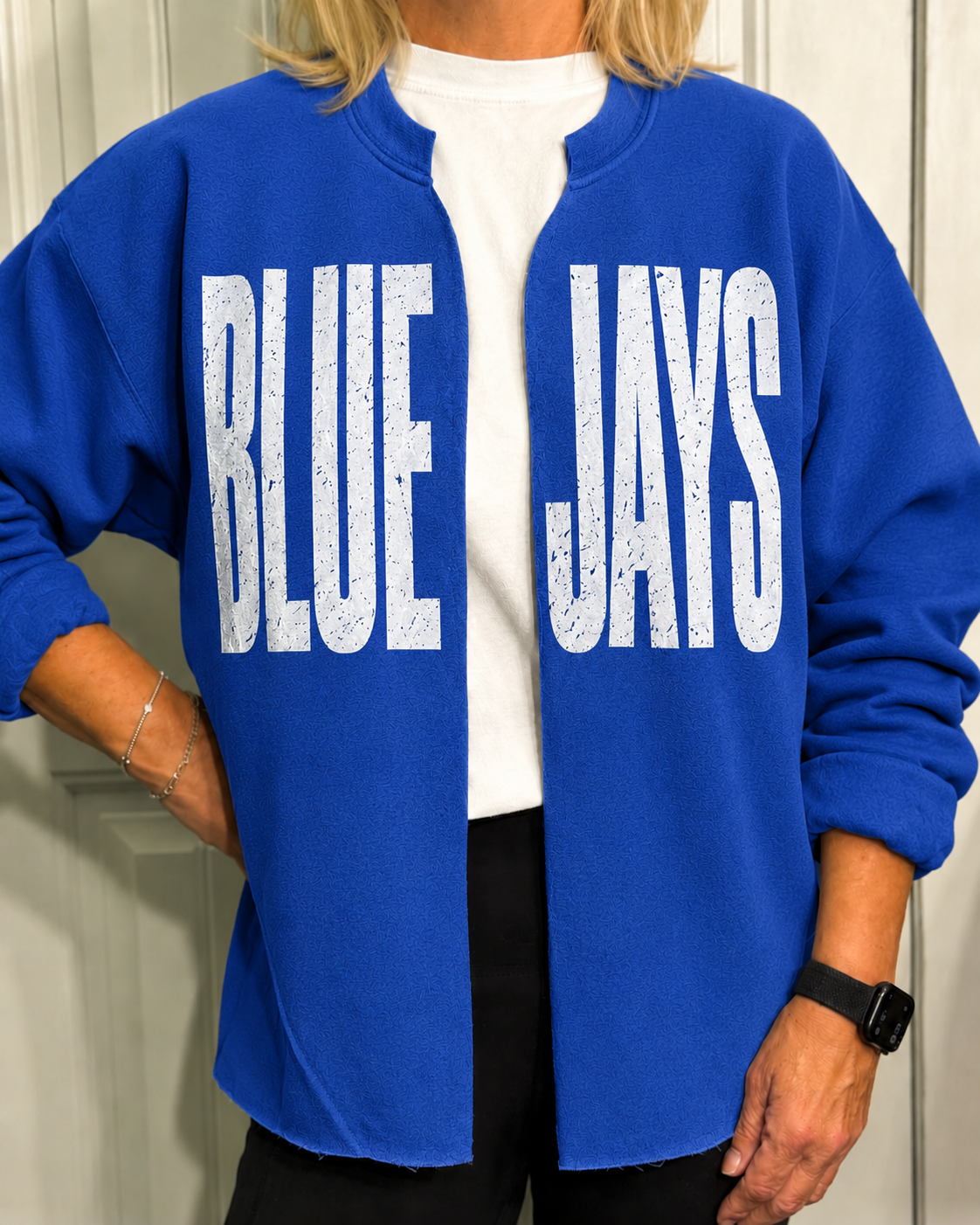 Custom School Spirit Split-Neck Sweatshirt | Your Mascot, Your Colors