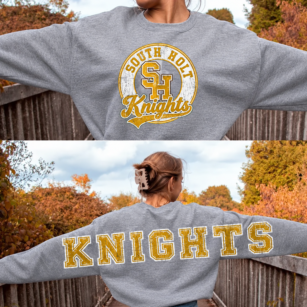 South Holt Knights with BACK LETTERING