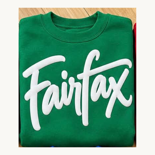 Fairfax Puff Print Tee, Crew & Hoodie
