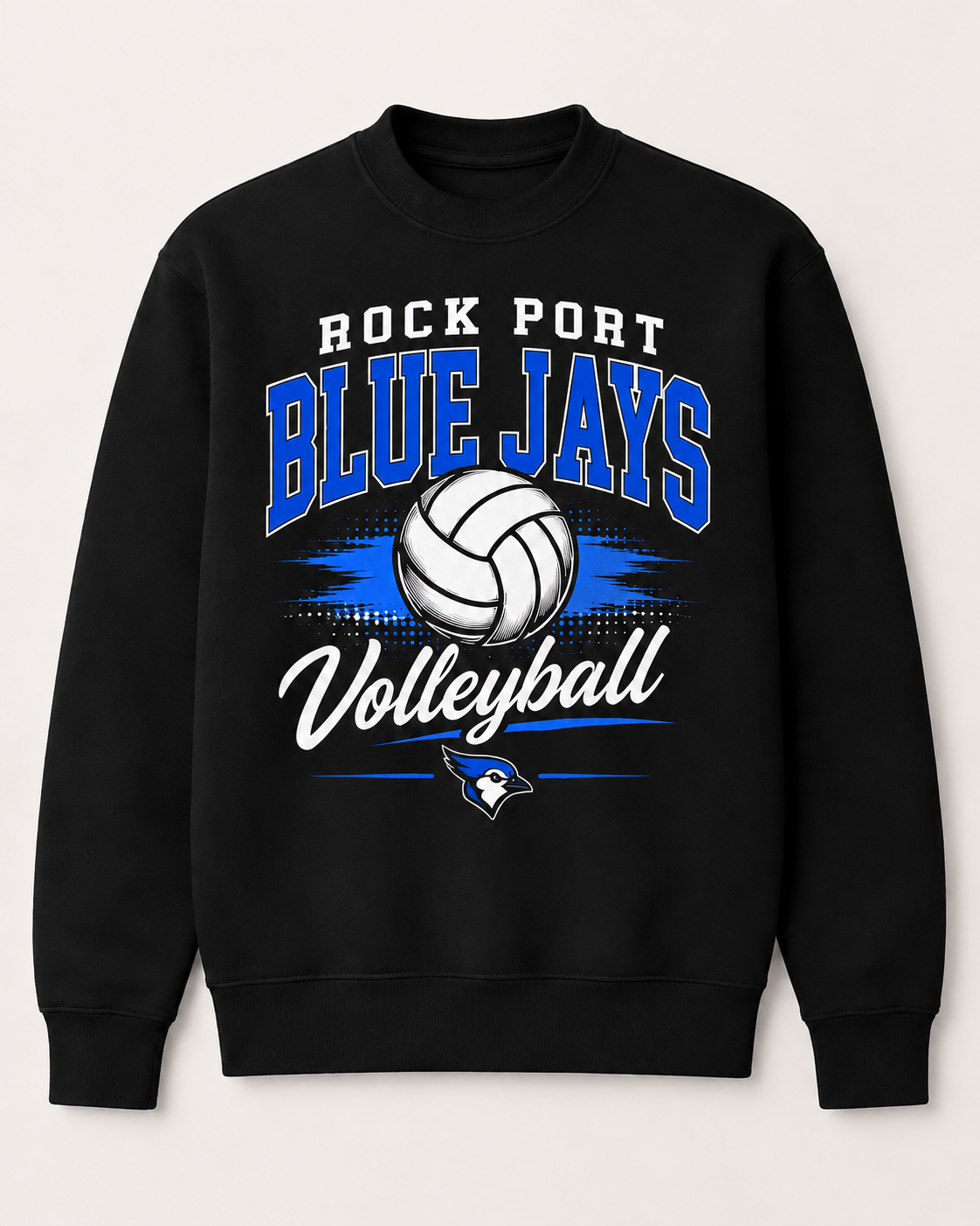Rock Port Blue Jays Volleyball Spirit Wear - Varsity Block
