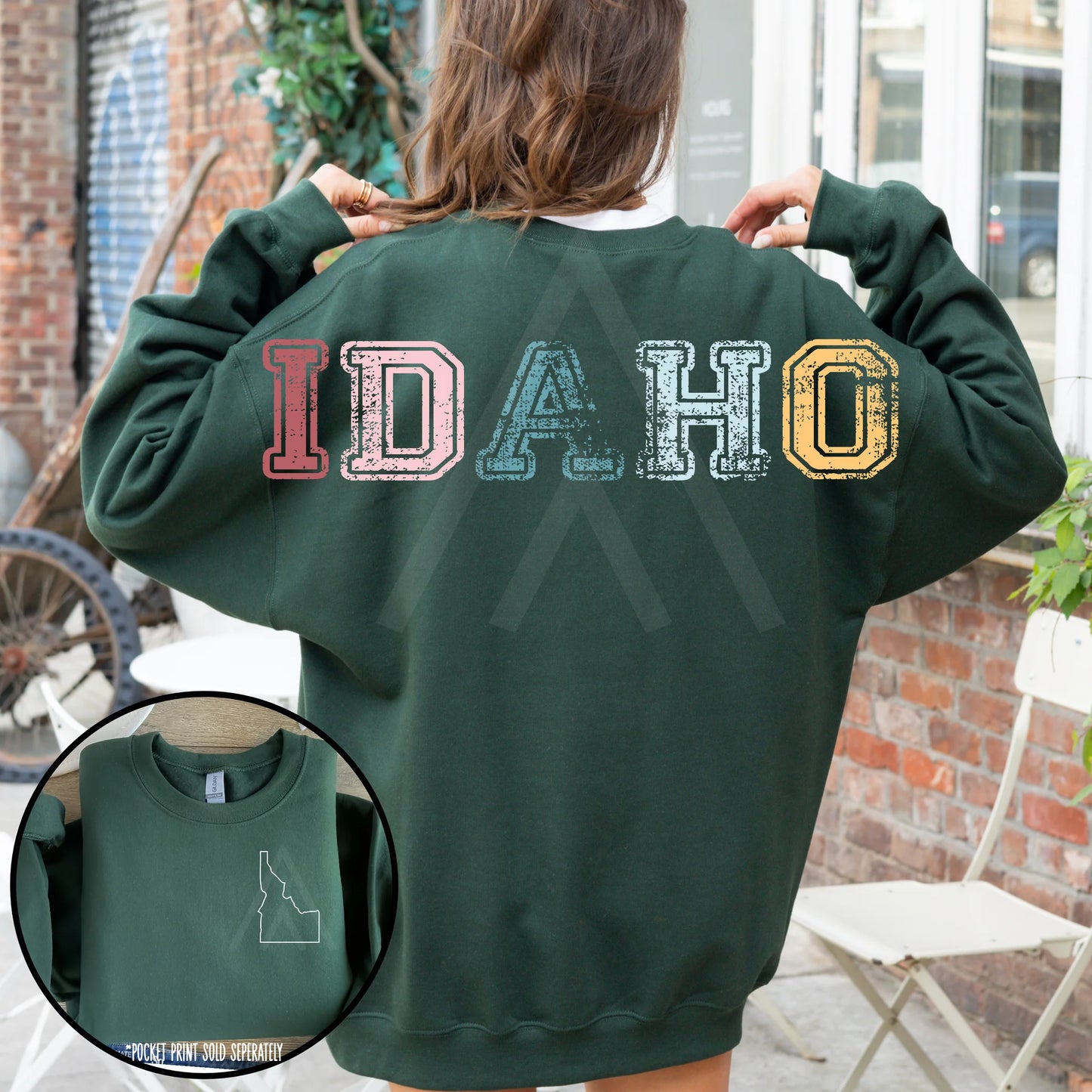 Vintage States with Back Lettering