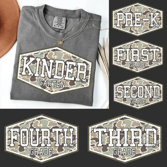 Custom Grade Tee — Camo Patch