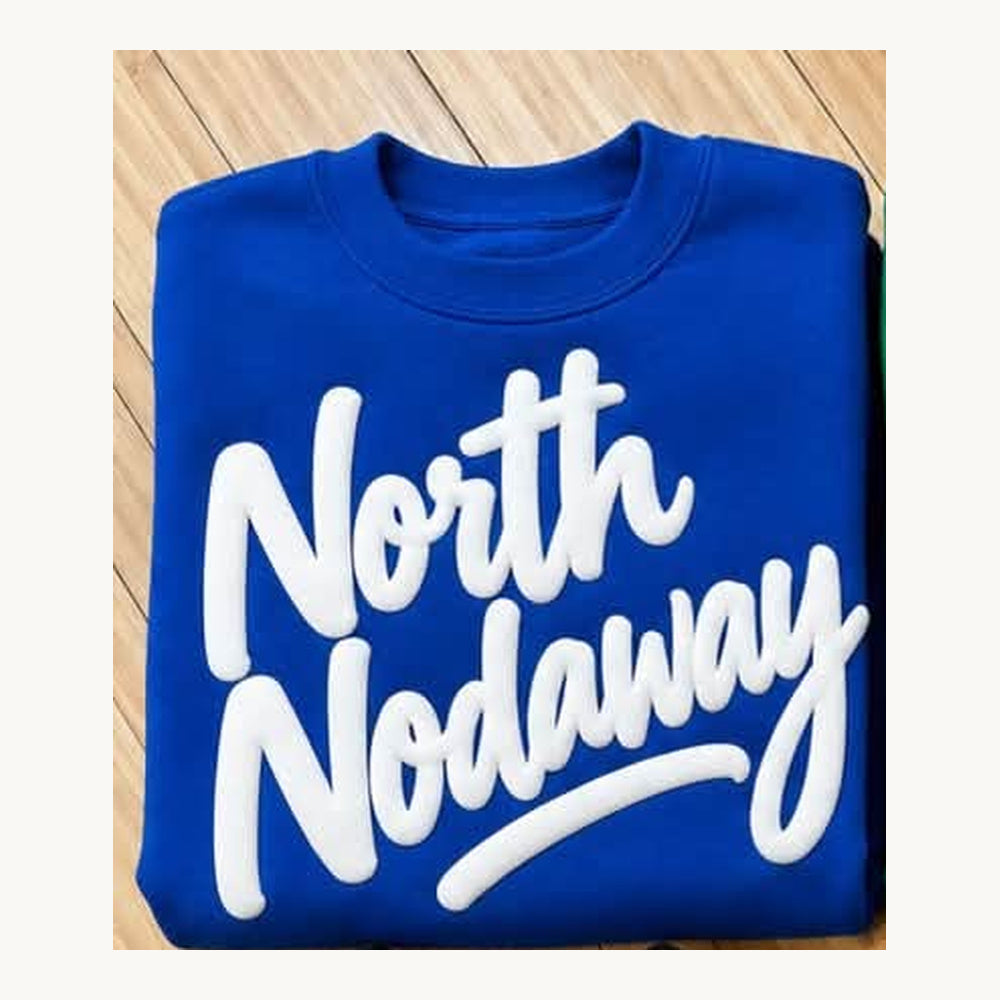 North Nodaway Puff Print Tee, Crew & Hoodie